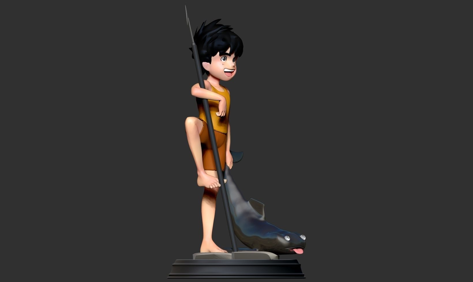 Conan - The boy in future 3D print model_17