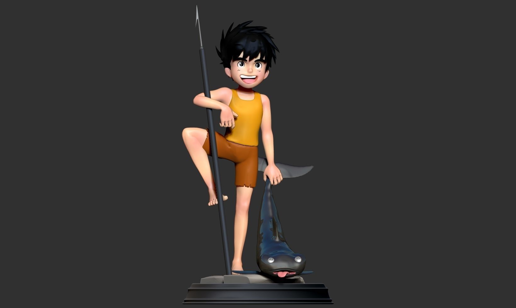 Conan - The boy in future 3D print model_12