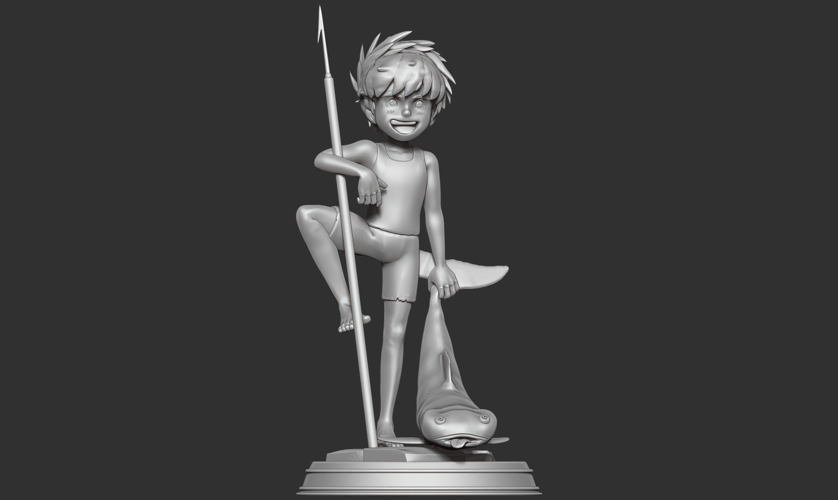 Conan - The boy in future 3D print model_14