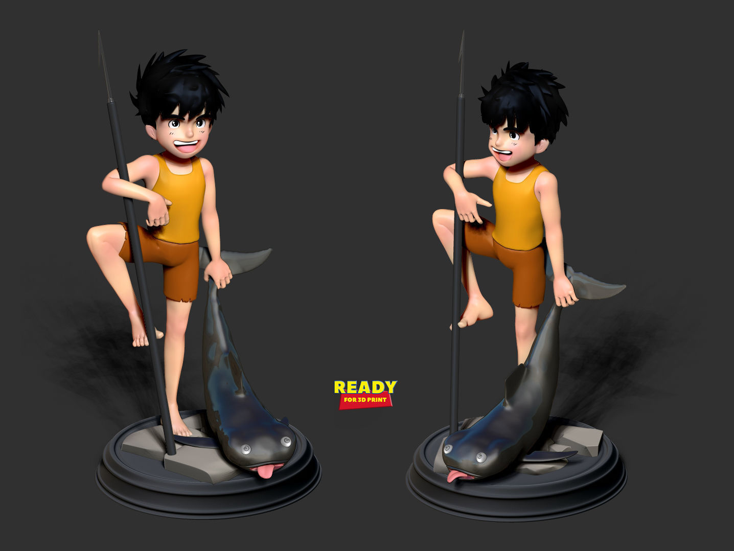 Conan - The boy in future 3D print model_3