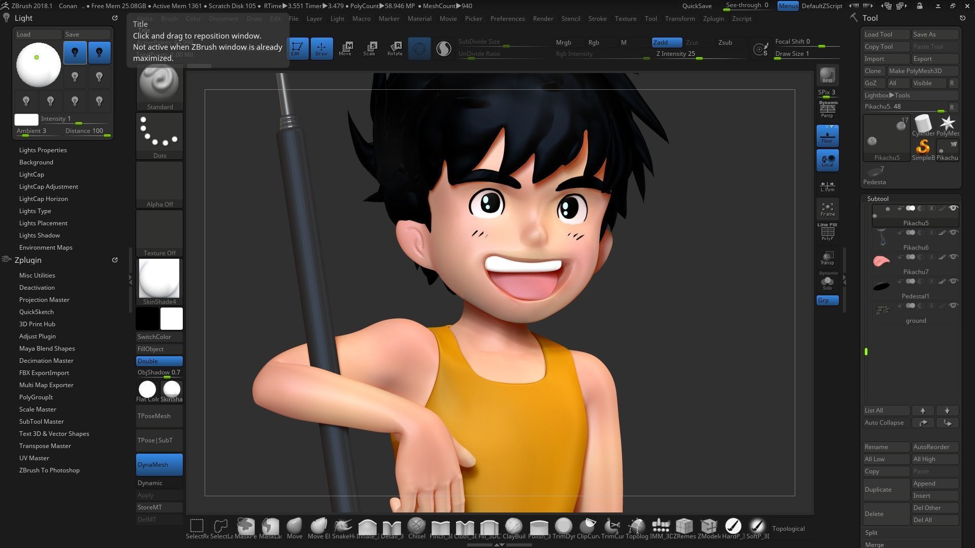 Conan - The boy in future 3D print model_10