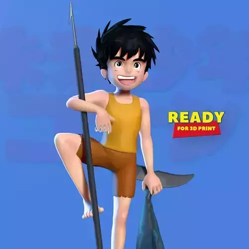Conan - The boy in future 3D print model