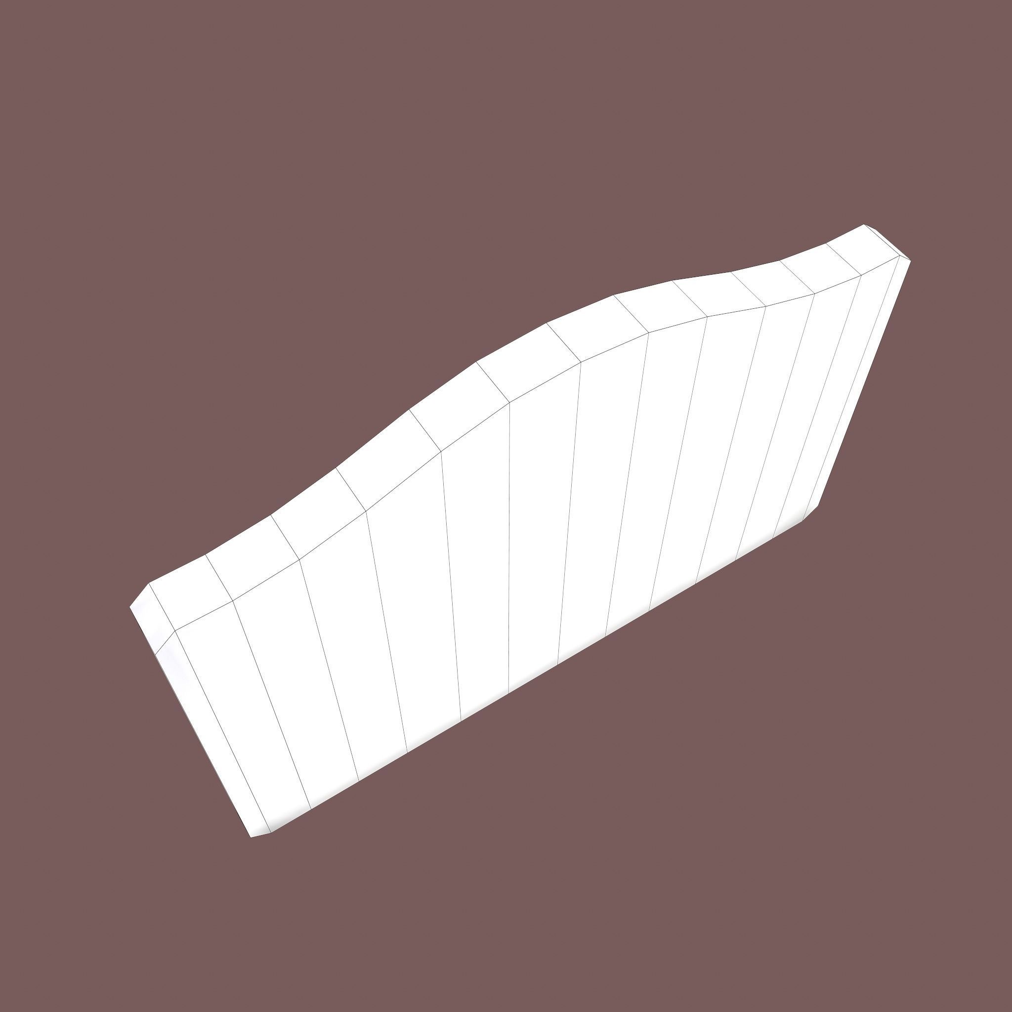 Wall Rack Low-poly 3D model_38