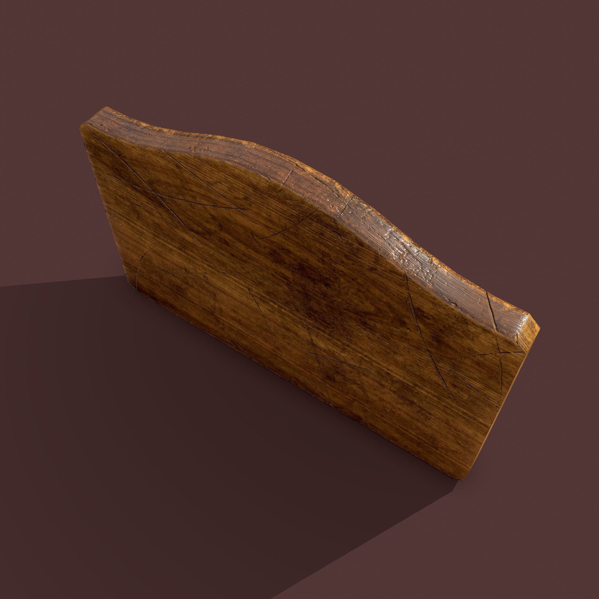 Wall Rack Low-poly 3D model_10