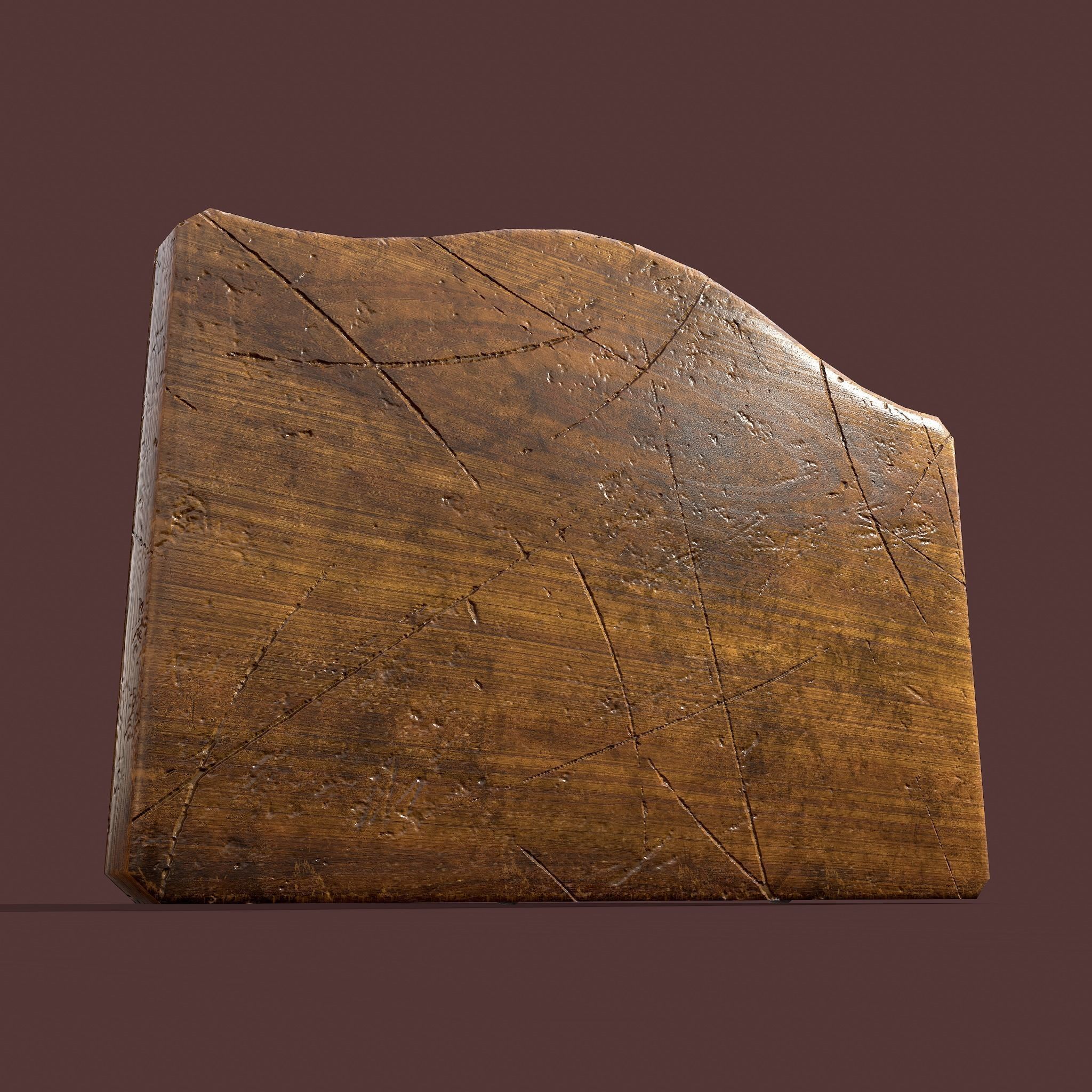 Wall Rack Low-poly 3D model_29