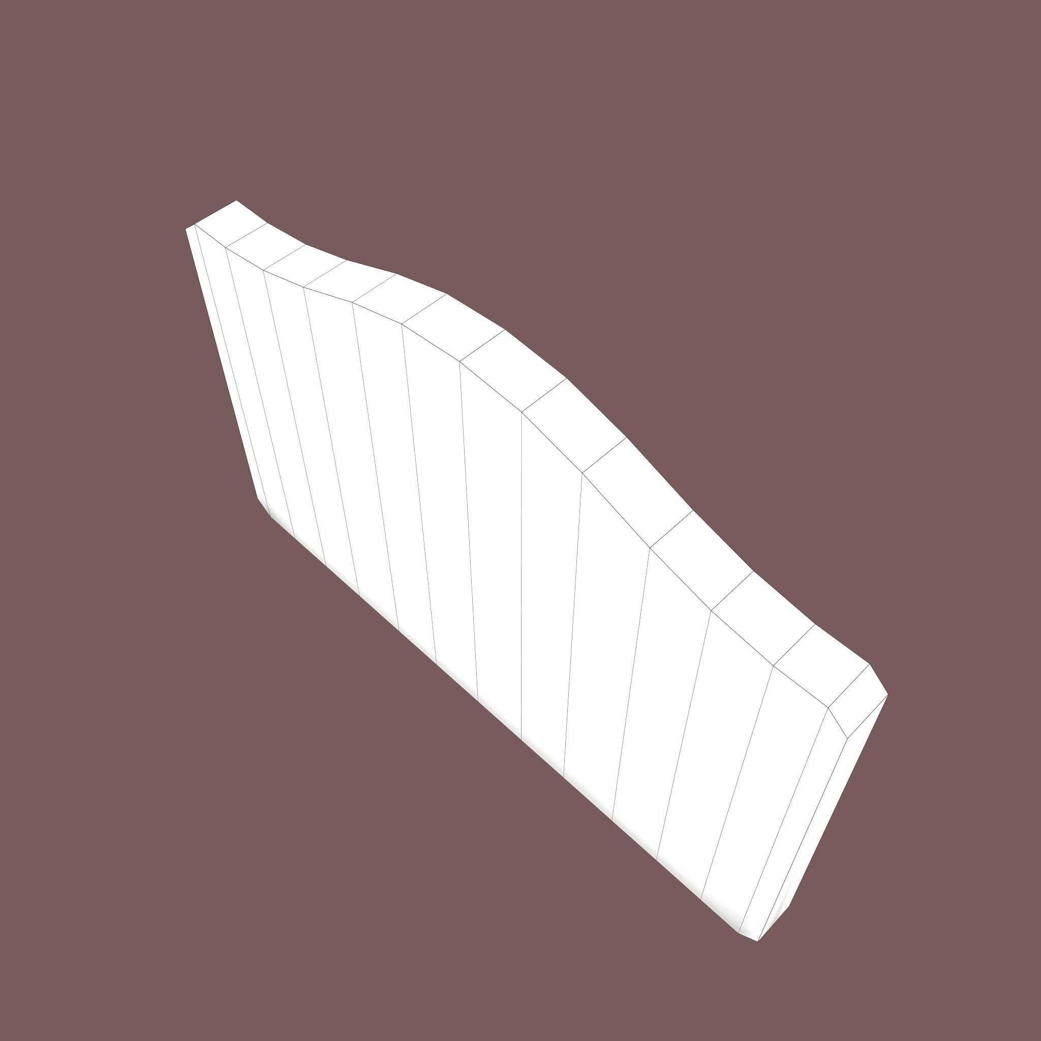 Wall Rack Low-poly 3D model_34