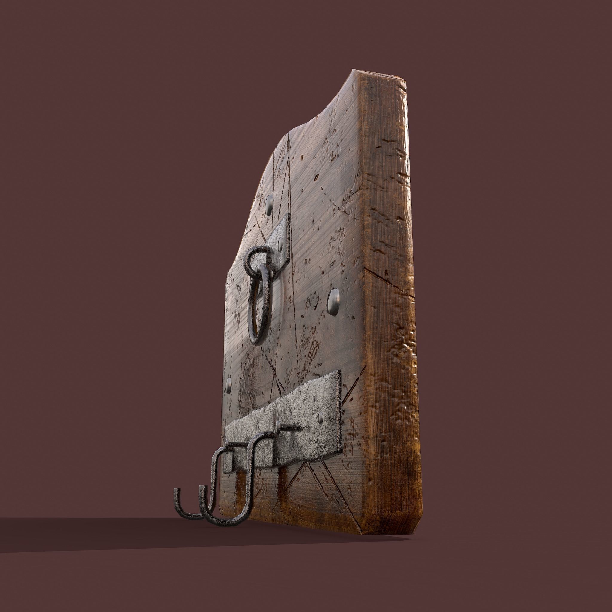 Wall Rack Low-poly 3D model_30