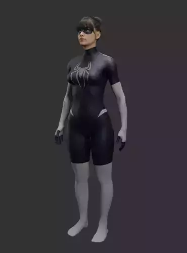 Spider-Girl 3D Model Blender