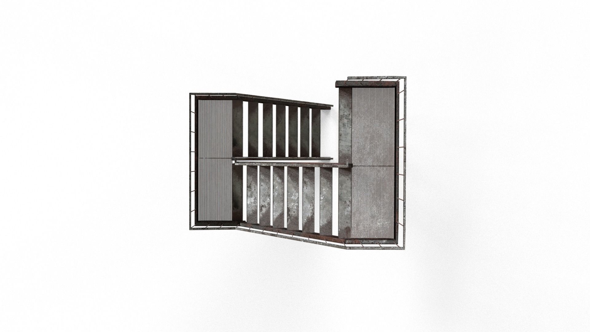 Sci Fi building pack - Building Stack - DMP asset pack - 3D model_26