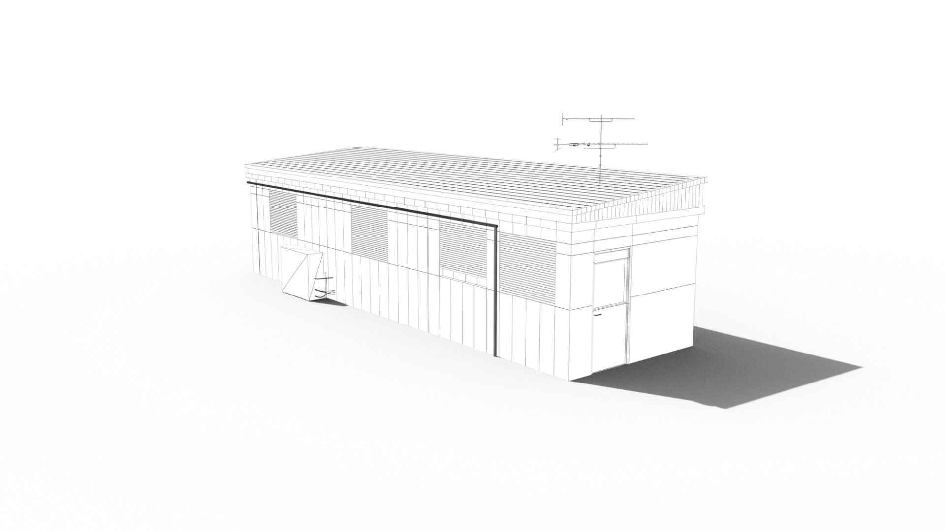 Sci Fi building pack - Building Stack - DMP asset pack - 3D model_39