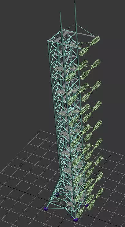 ZGRLS Duga for Chernobyl 3D model_0