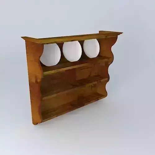 Wooden plate rack