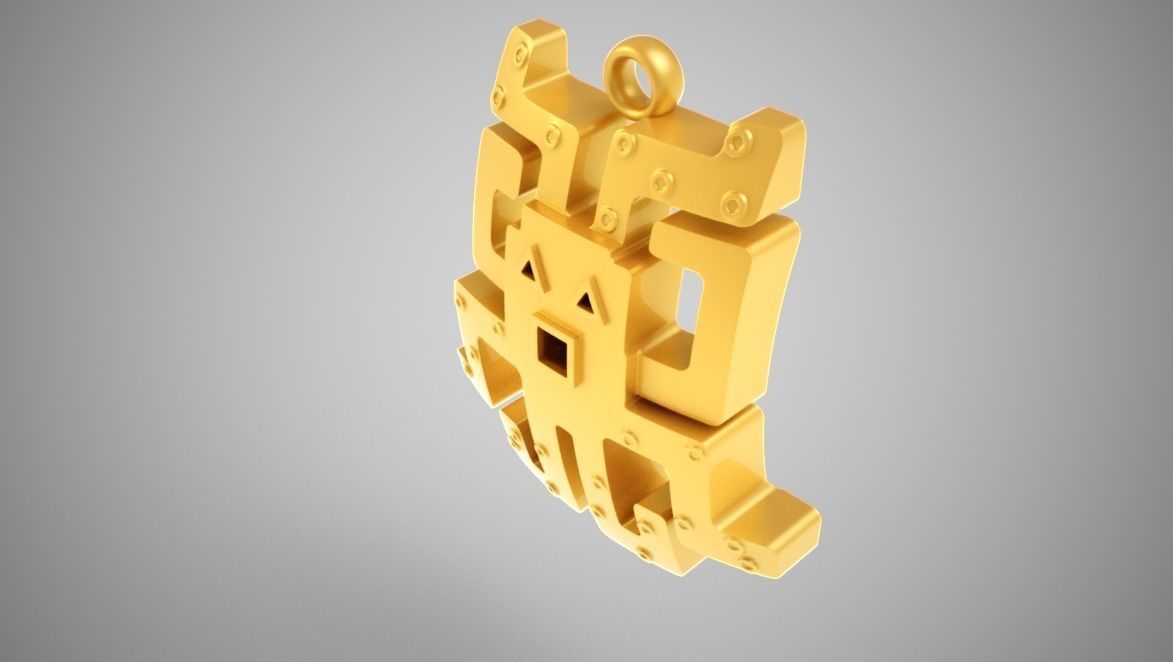 Abstract Octopus Necklace 3D print model_14