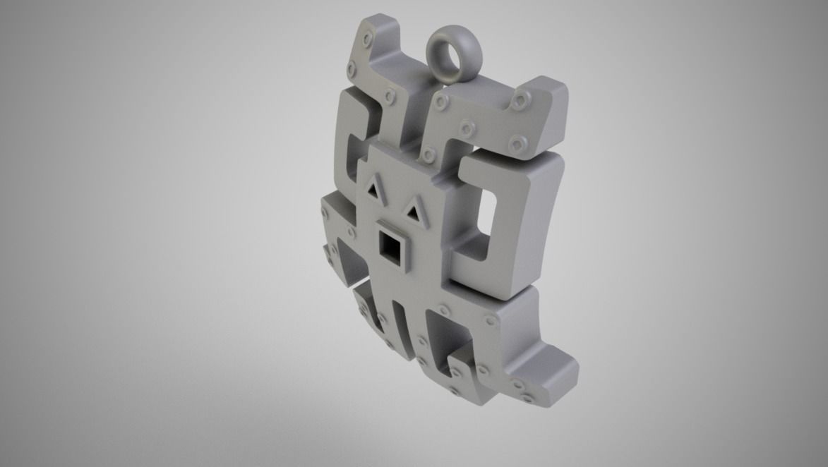 Abstract Octopus Necklace 3D print model_11