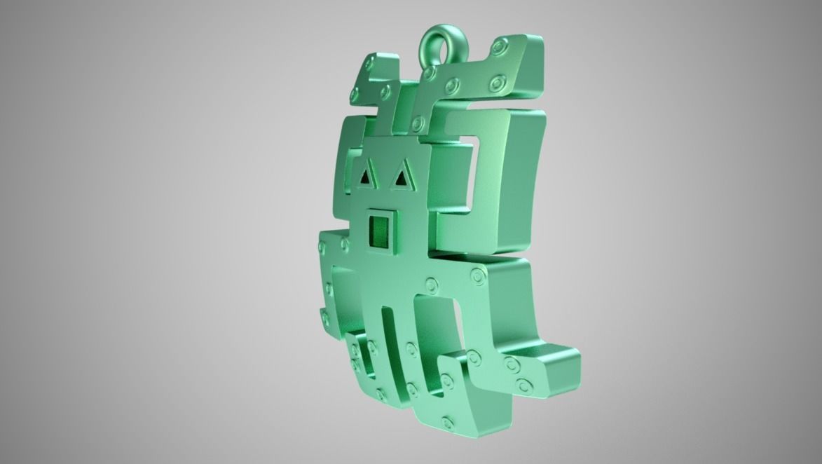 Abstract Octopus Necklace 3D print model_2