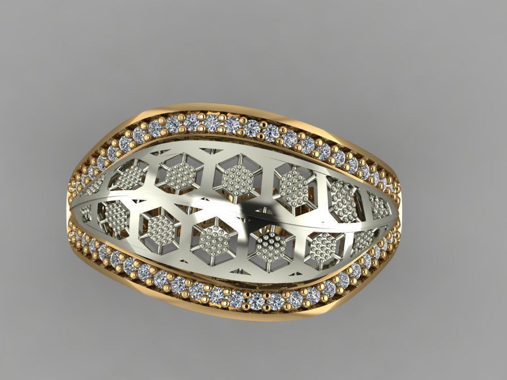 GC GOLD Y004- Diamond 3D model  3D print model_2