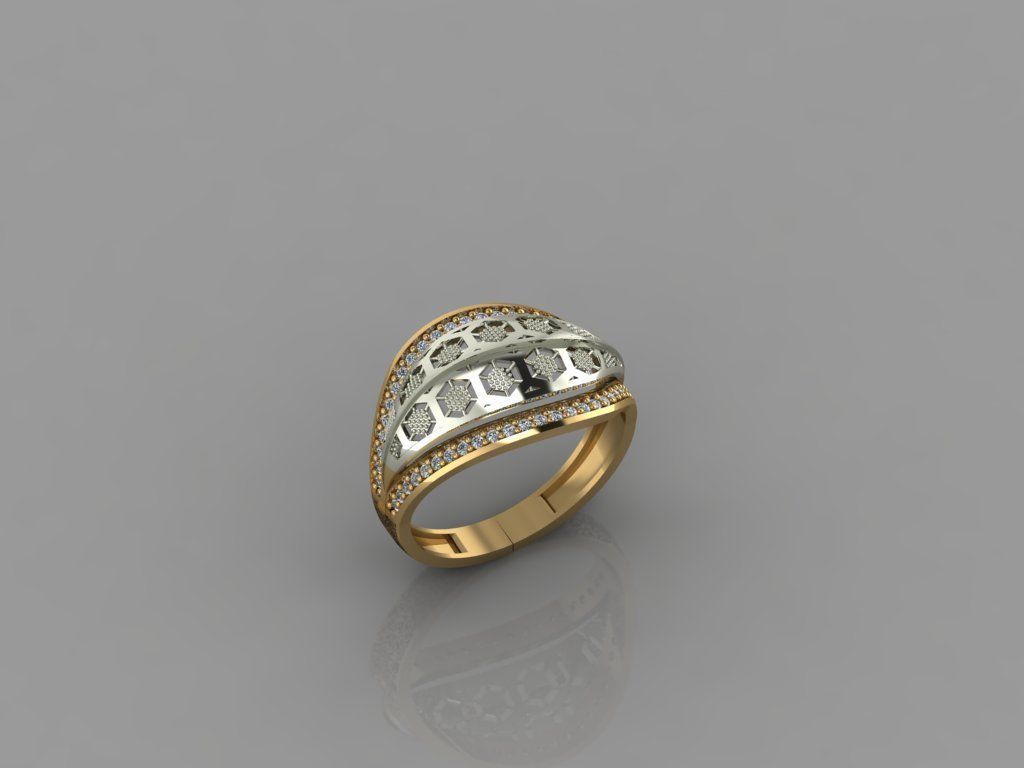 GC GOLD Y004- Diamond 3D model  3D print model_3