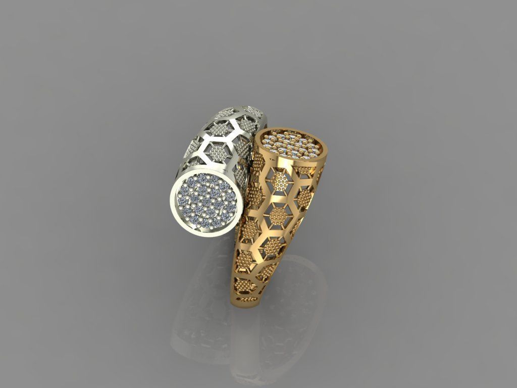 GC GOLD Y005- Diamond 3D model  3D print model_3