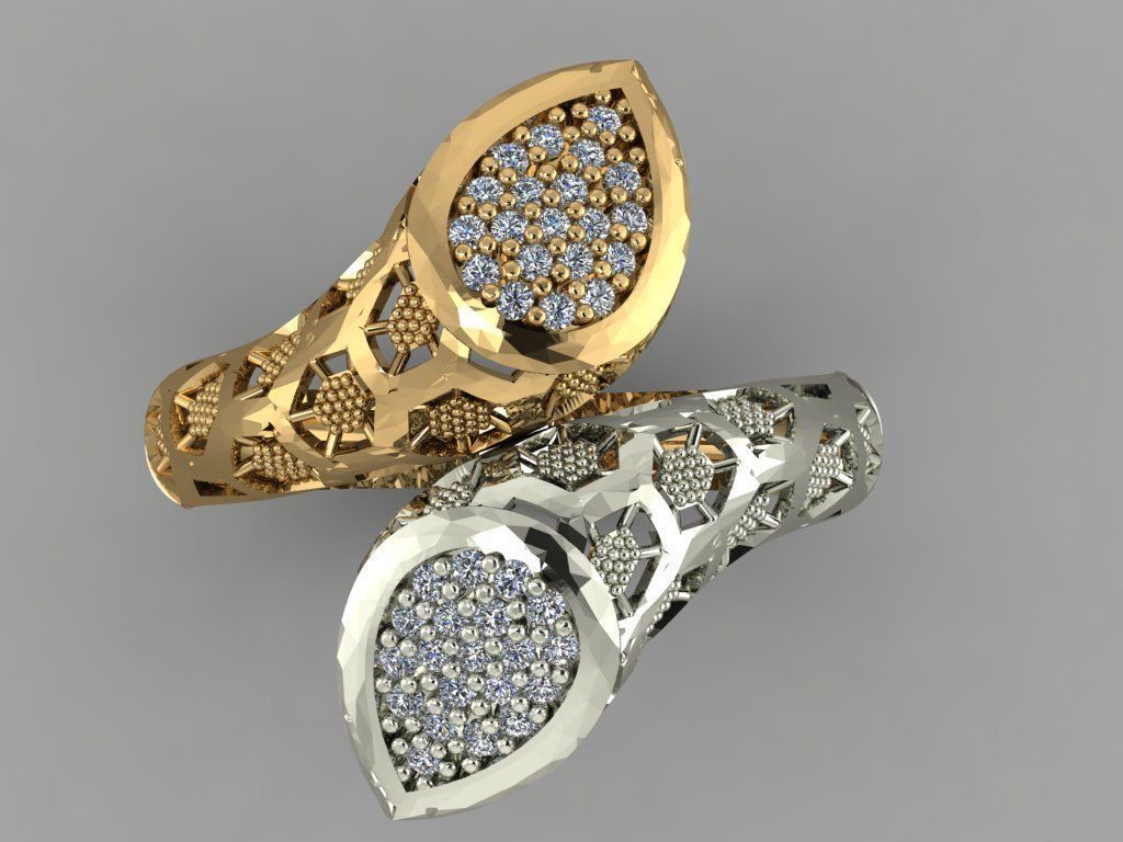 GC GOLD Y008- Diamond 3D model 3D print model_3