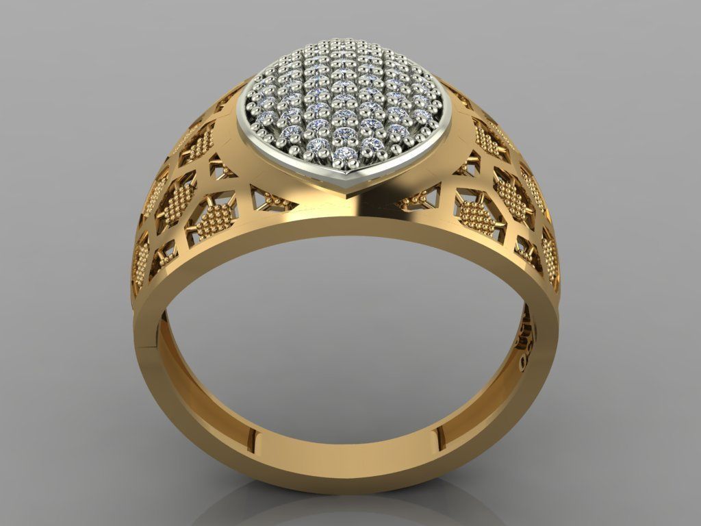 GC GOLD Y011- Diamond 3D model 3D print model_2