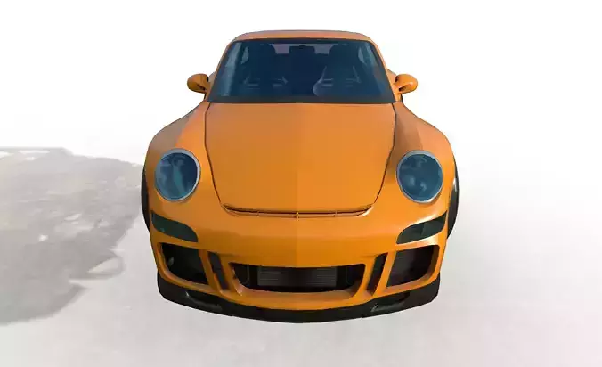porsche 911gt3 cartoon car 