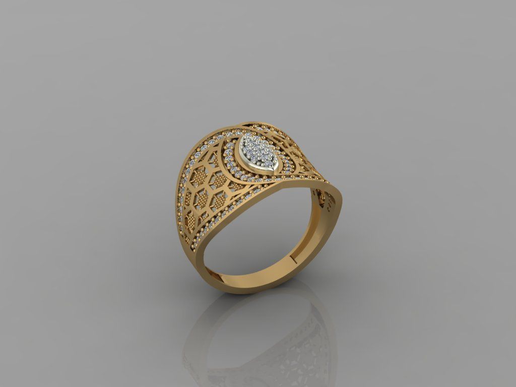 GC GOLD Y014- Diamond 3D model 3D print model_5