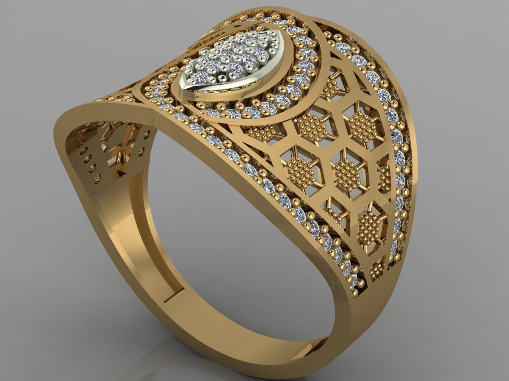 GC GOLD Y015- Diamond 3D model  3D print model_2