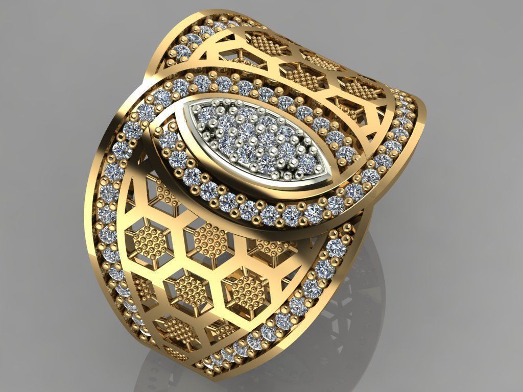 GC GOLD Y015- Diamond 3D model  3D print model_1