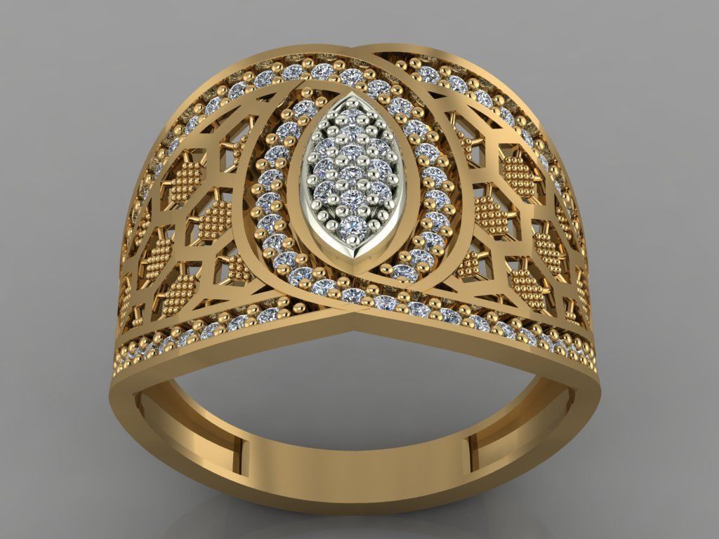 GC GOLD Y015- Diamond 3D model  3D print model_5