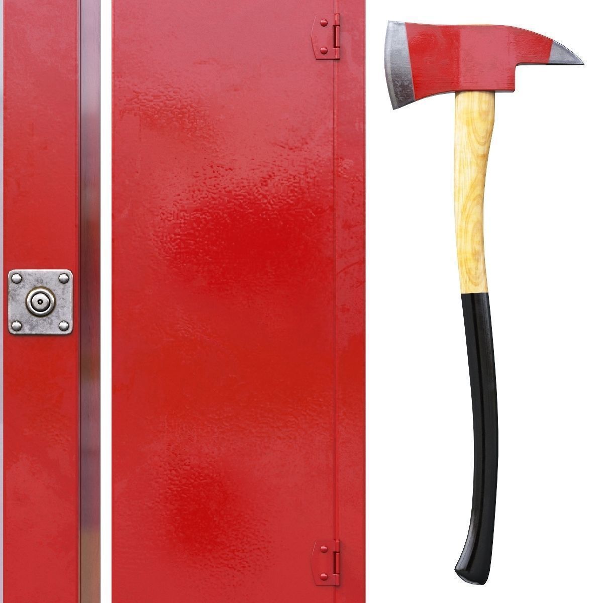 Parking Equipment Set 3D model_6