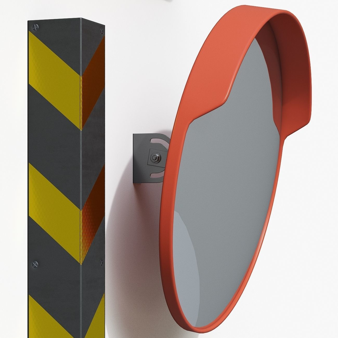 Parking Equipment Set 3D model_1