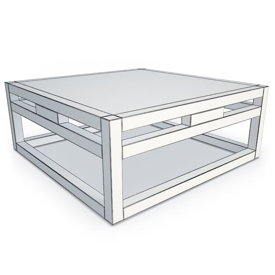 Kontiki Wooden Outdoor Table Emu 3D model_1