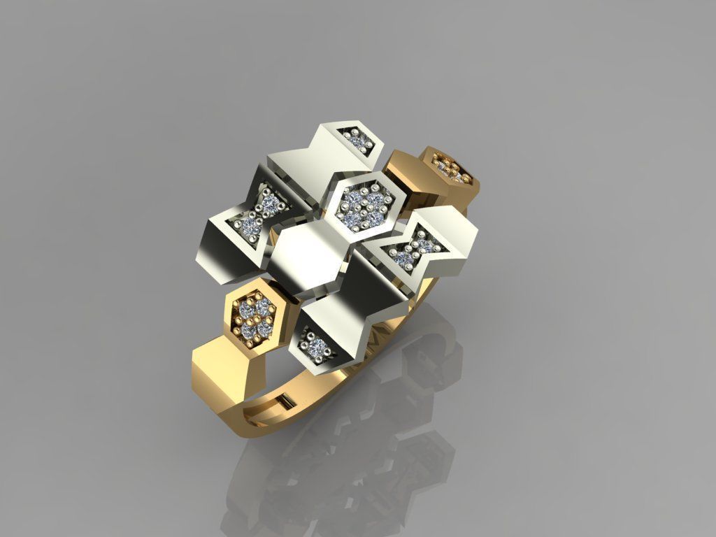 GC GOLD Y027- Diamond 3D modeL 3D print model_2
