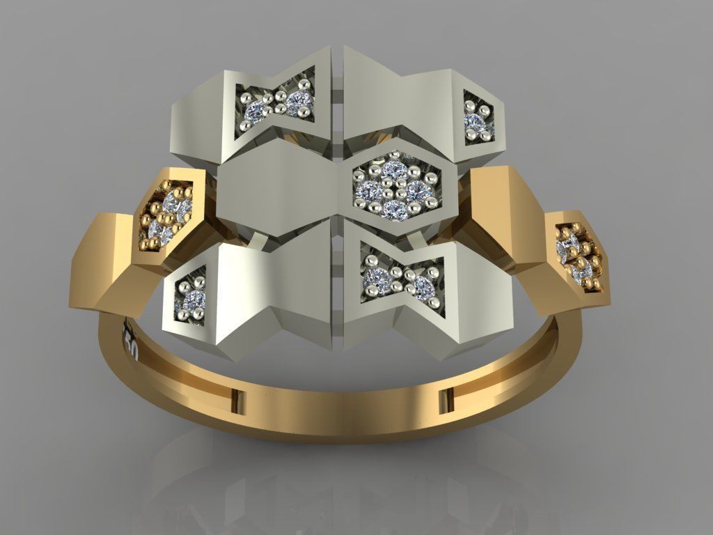 GC GOLD Y027- Diamond 3D modeL 3D print model_1