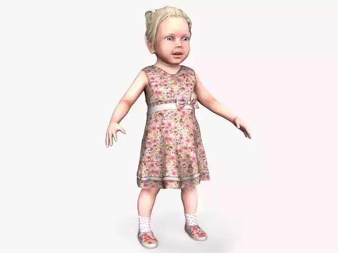 Little Girl lowpoly