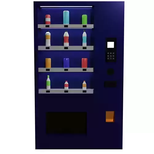Low Poly Vending Machine Low-poly 3D model