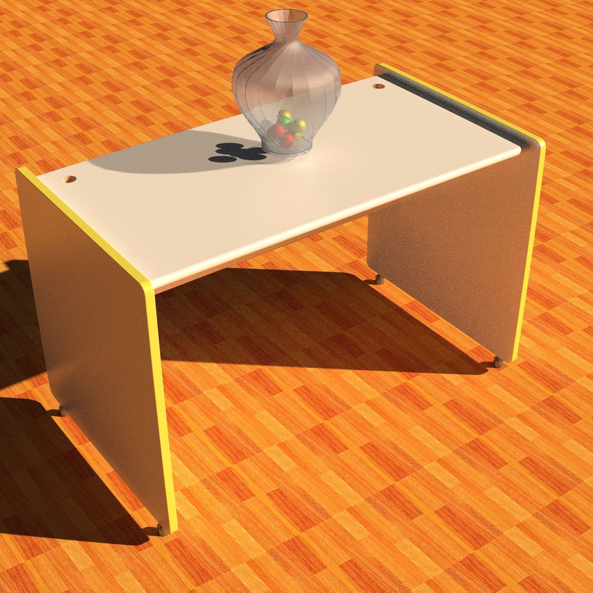 Computer Desk No1 3D model_5