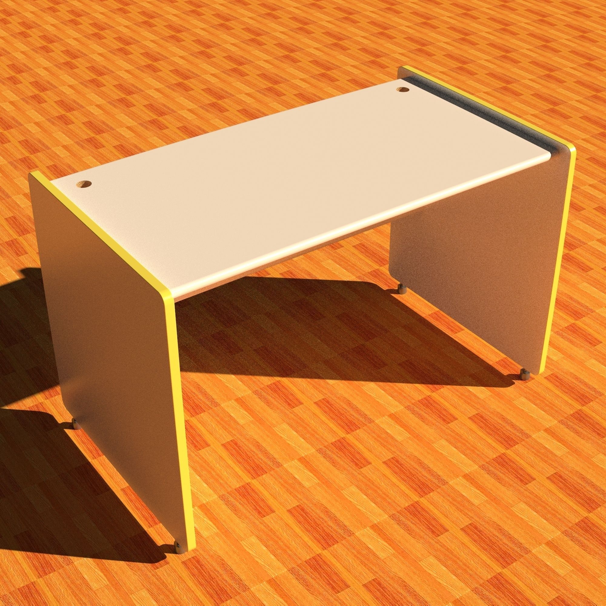 Computer Desk No1 3D model_3