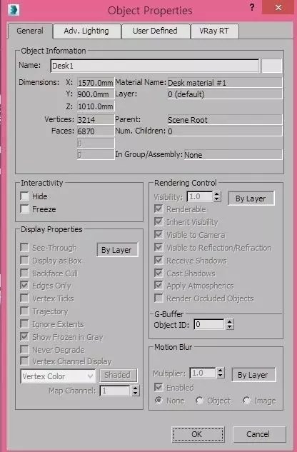 Computer Desk No1 3D model_0