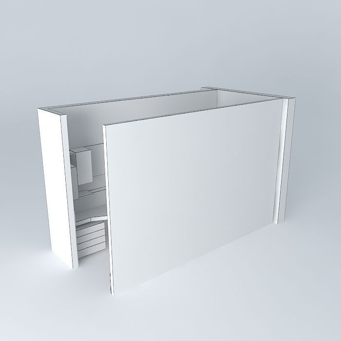 Modern Bathroom Set Free 3D model_4