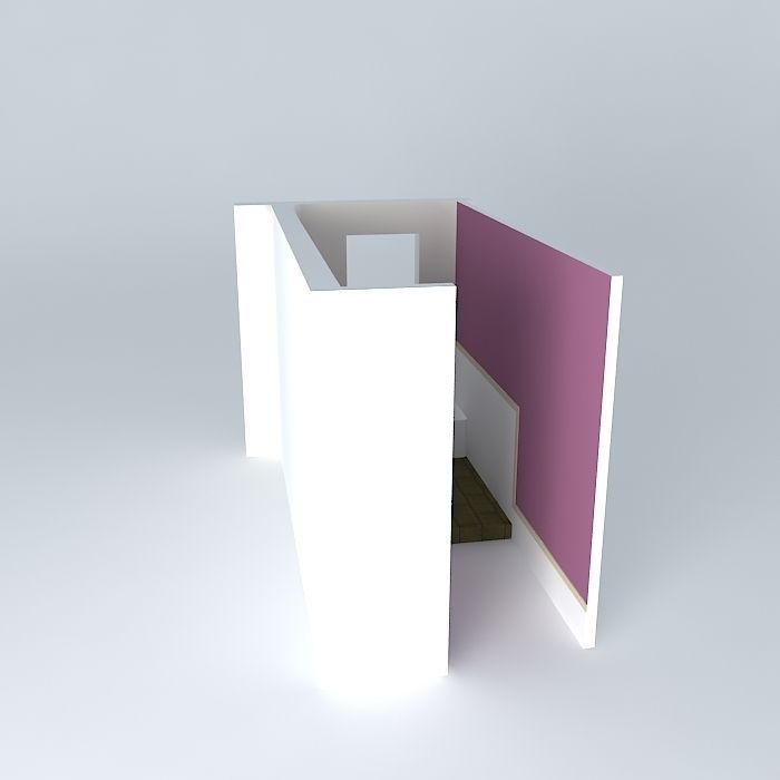 Modern Bathroom Set Free 3D model_2