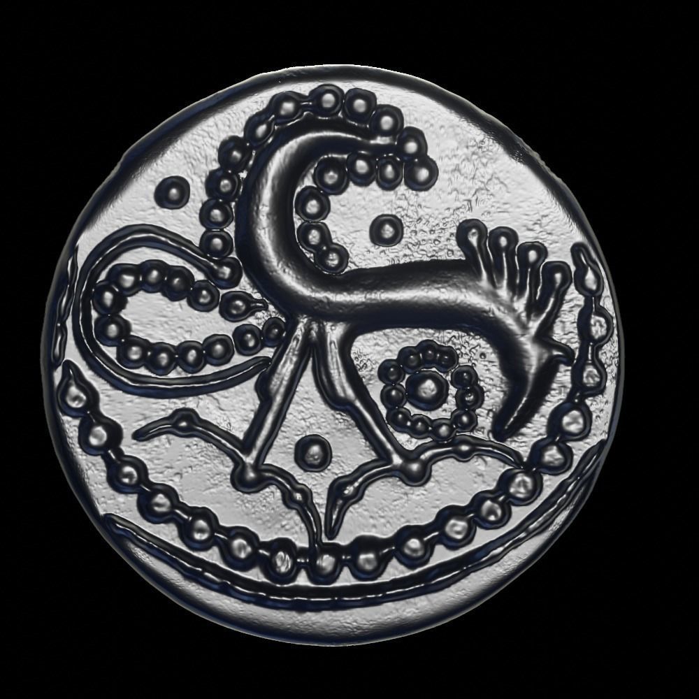 celtic coin 4 3D print model_3