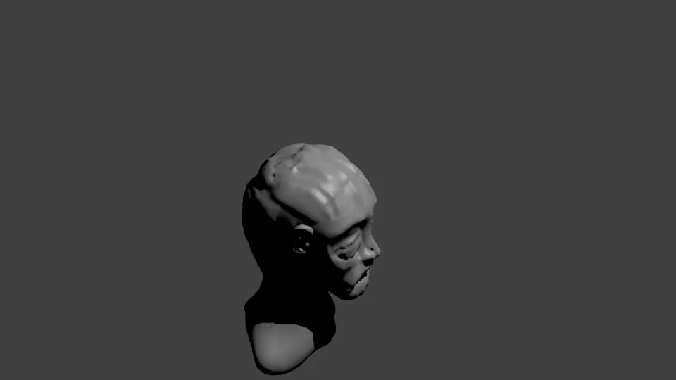 human head Free 3D model_0