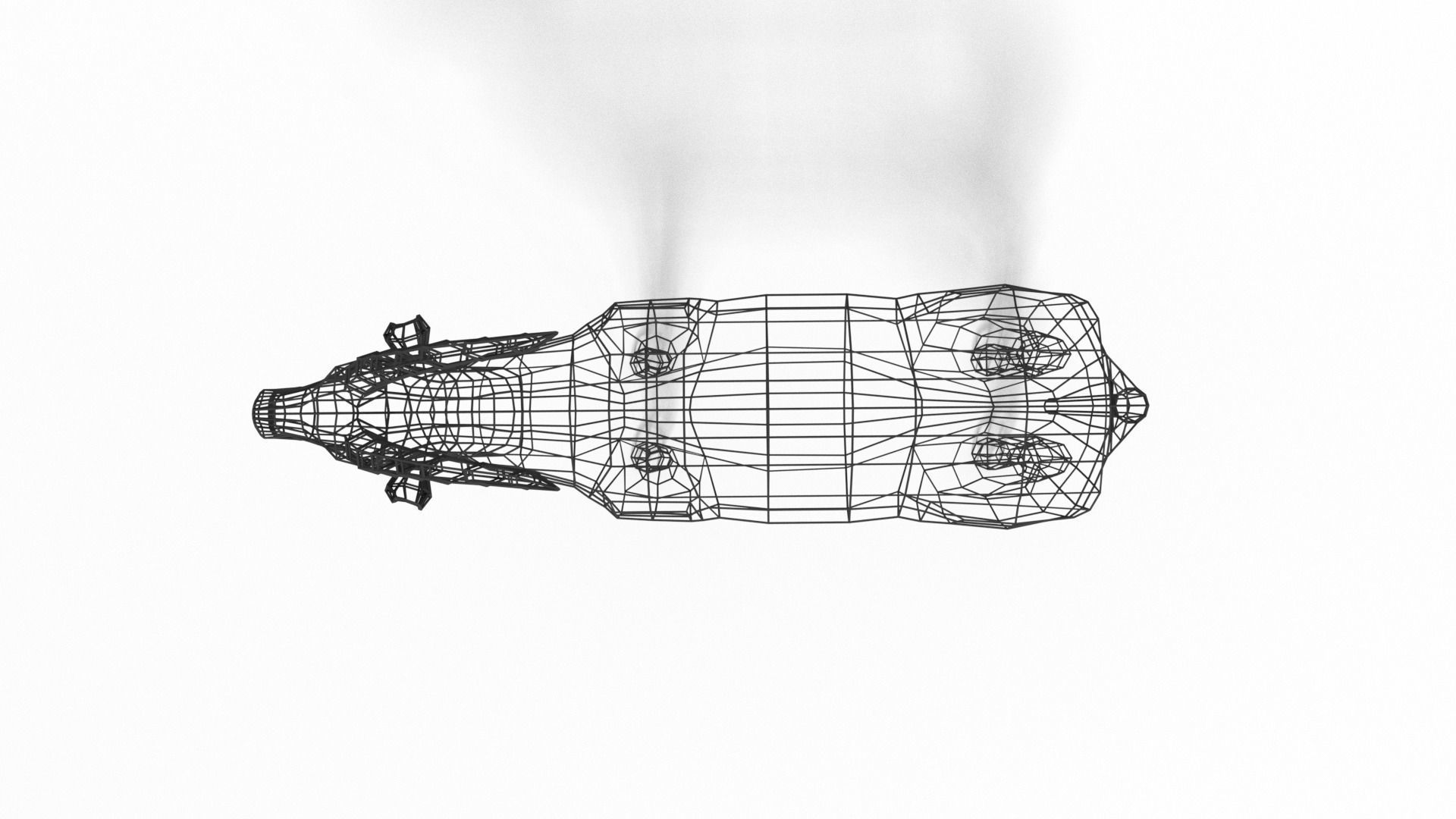 Low Poly Cartoon Thompson Gazelle Low-poly 3D model_14