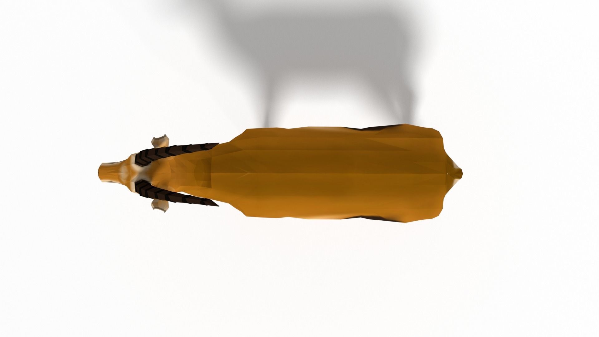 Low Poly Cartoon Thompson Gazelle Low-poly 3D model_7