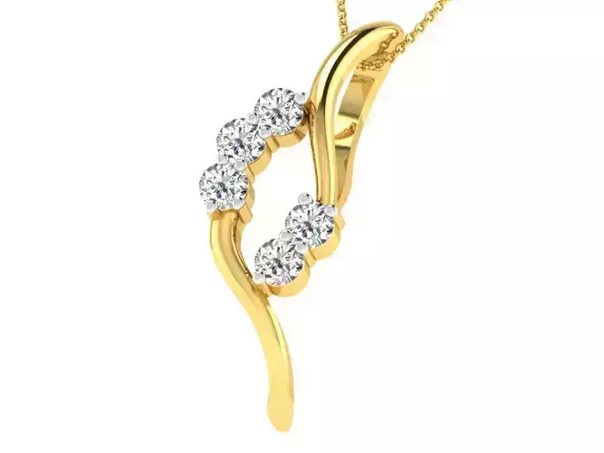 Women light weight pendant 3dm stl render detail 