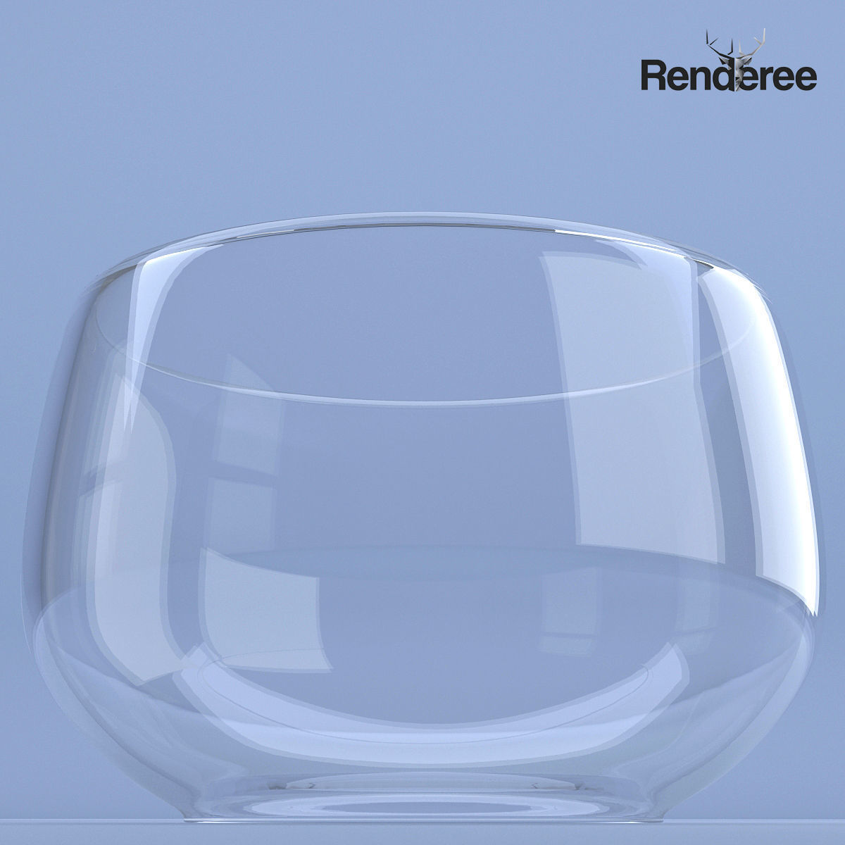 Glass Bowl 3D model_2