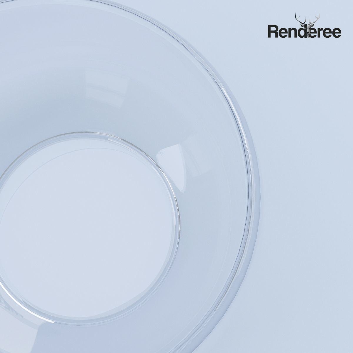 Glass Bowl 3D model_3