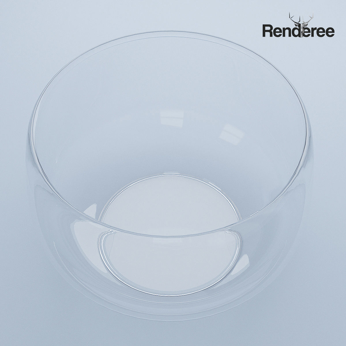 Glass Bowl 3D model_1
