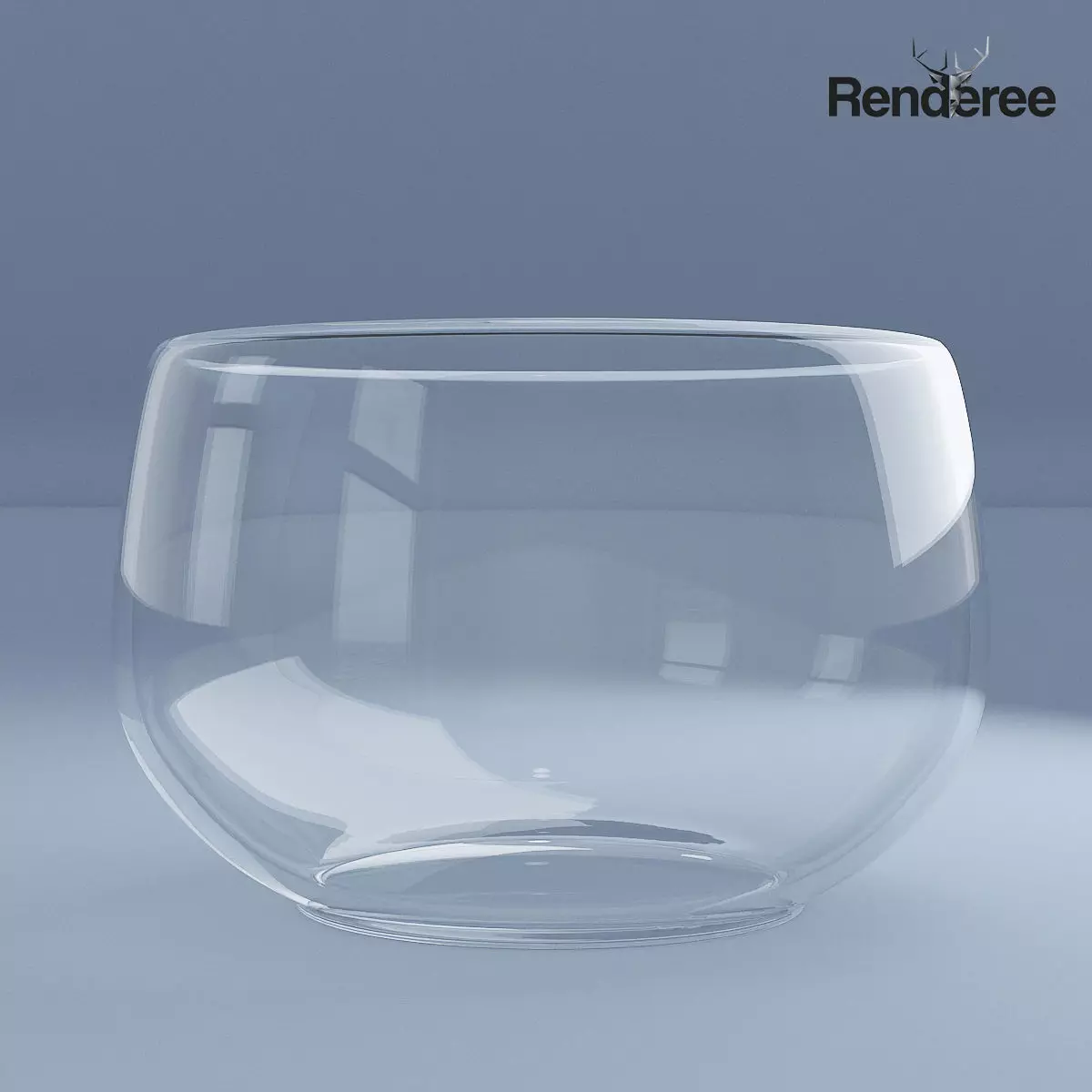 Glass Bowl 3D model_0